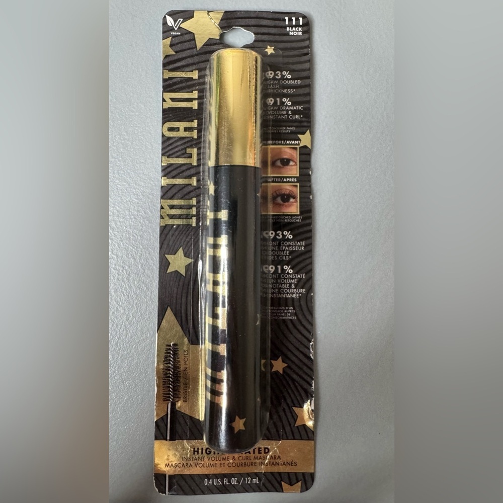 Milani highly rated Mascara in Black with Gold Cap 111